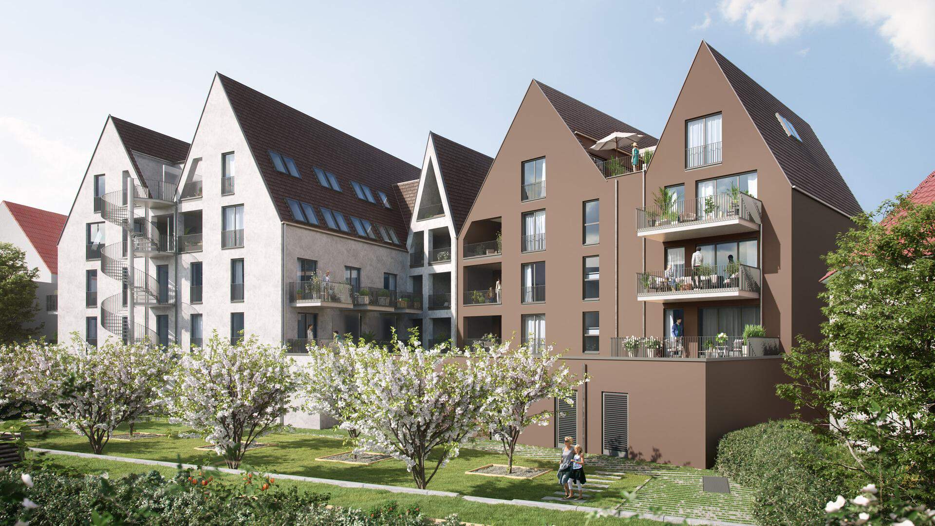 Außenansicht eines Neubauprojektes von Bonava in Metzingen