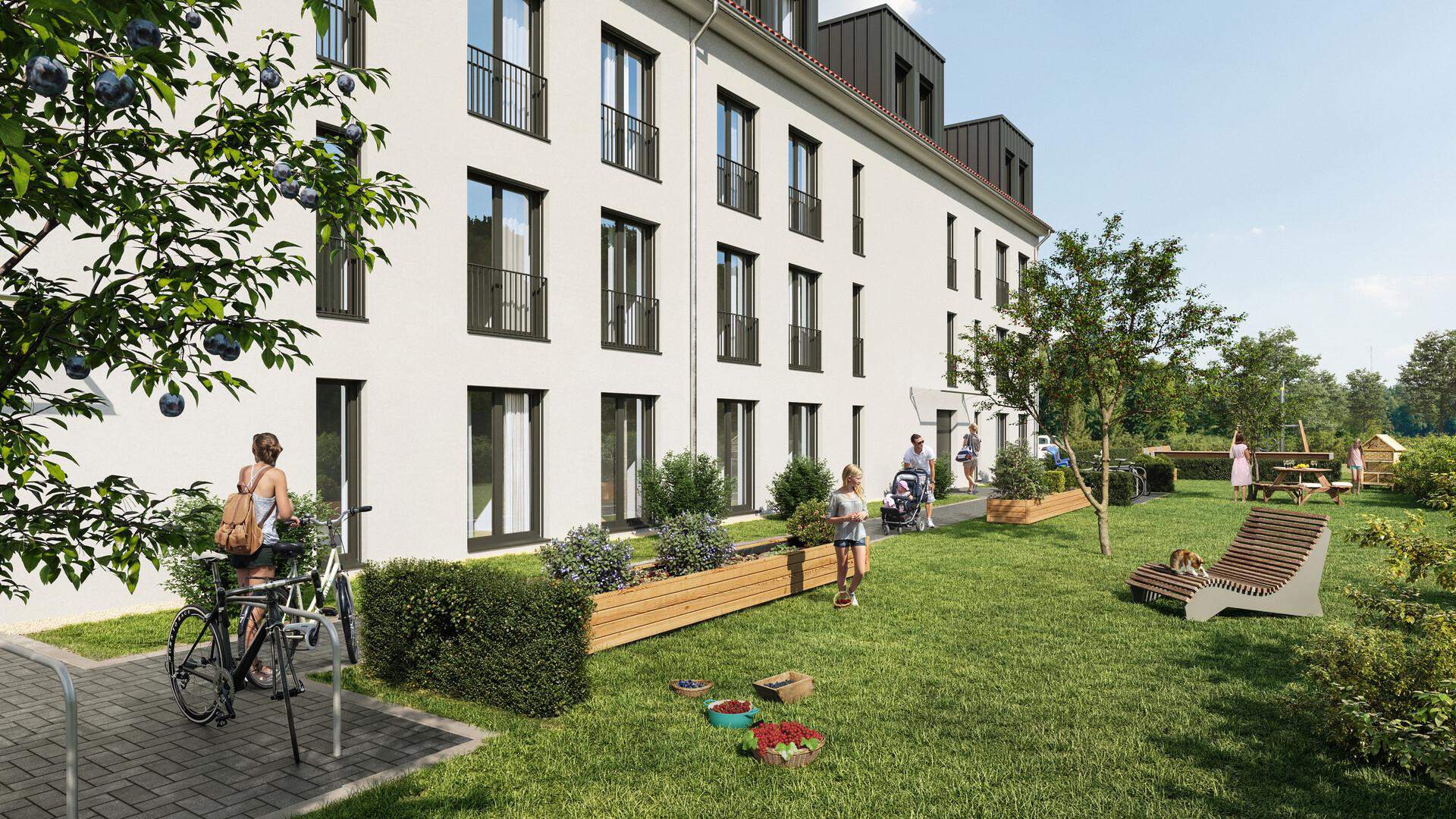 Außenansicht eines Neubauprojektes von Bonava in Markranstädt