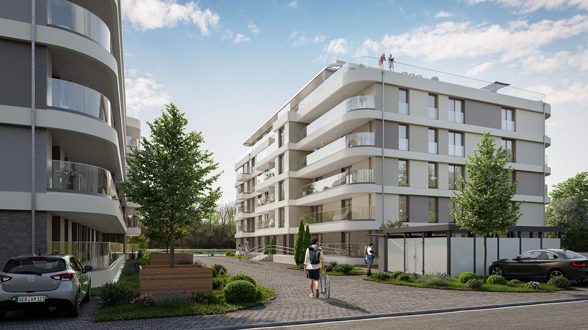 Außenansicht eines Neubauprojektes von Bonava in Germersheim