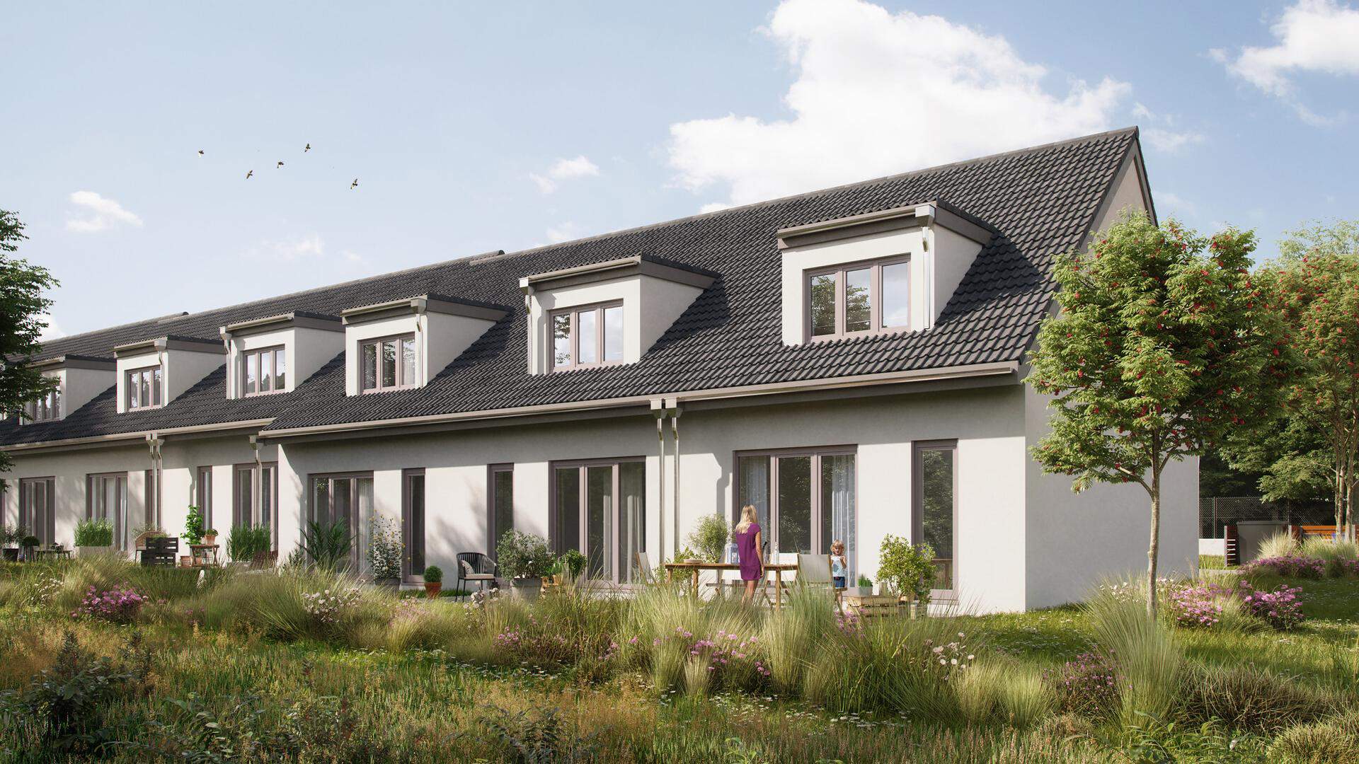 Außenansicht eines Neubauprojektes von Bonava in Loddin-Kölpinsee