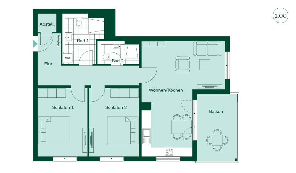 Ferienwohnung Grundriss