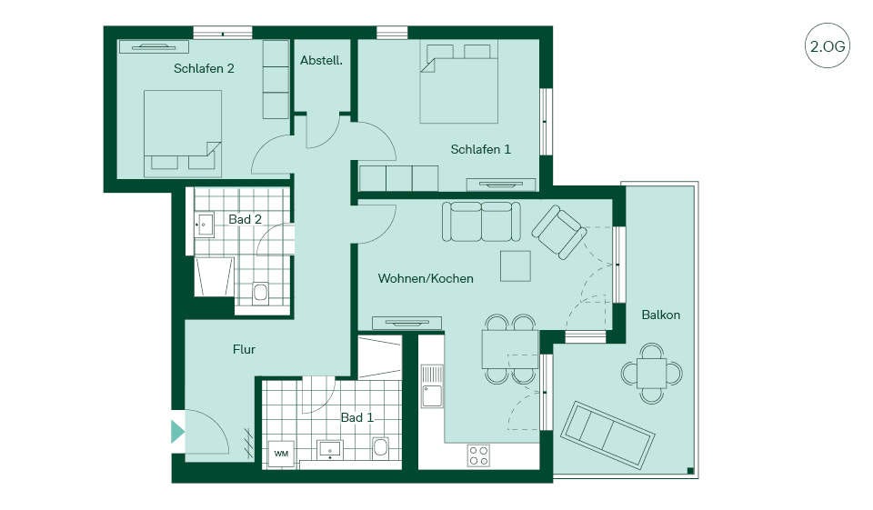 Ferienwohnung Grundriss