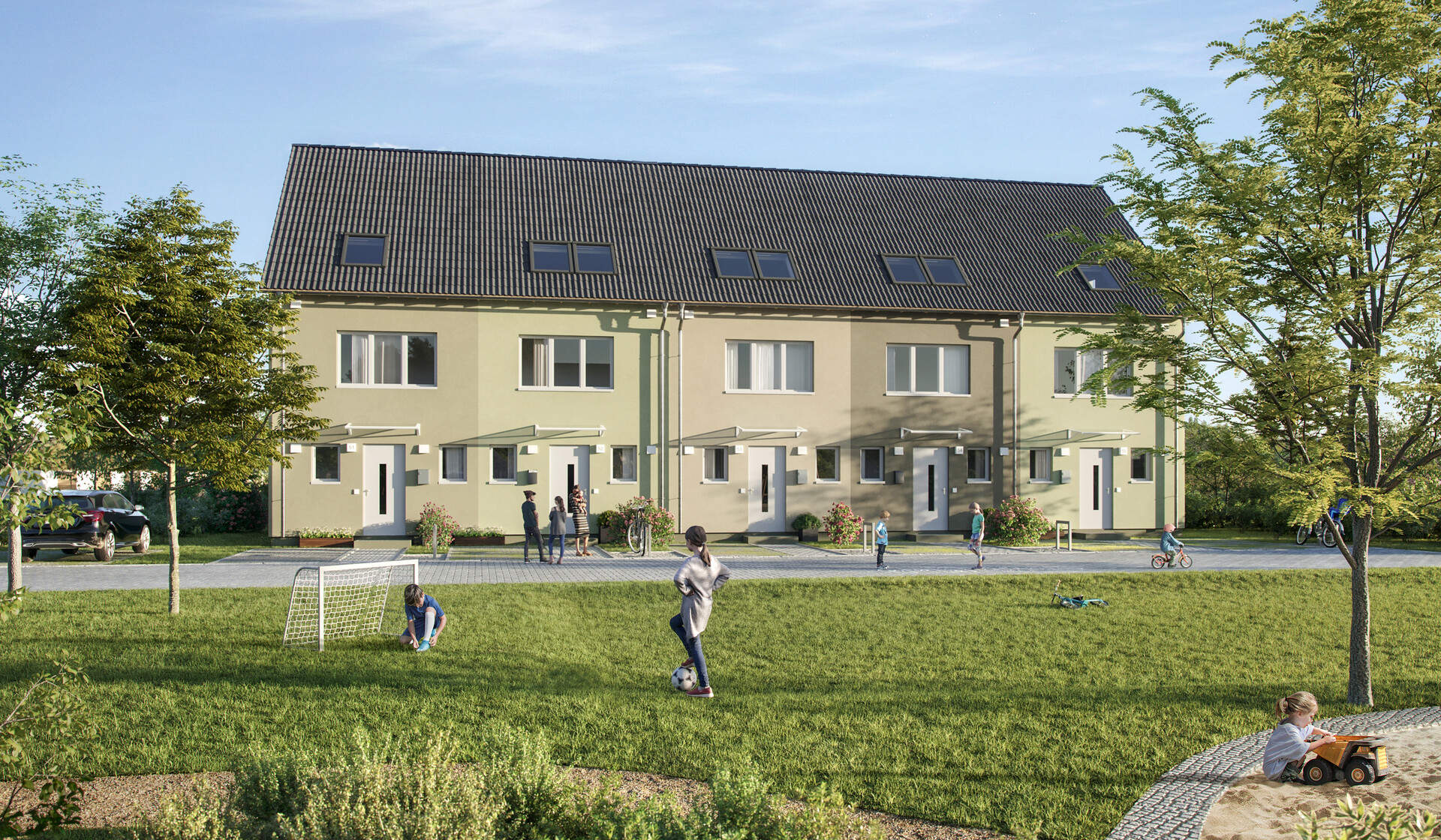 Außenansicht eines Neubauprojektes von Bonava in Zossen