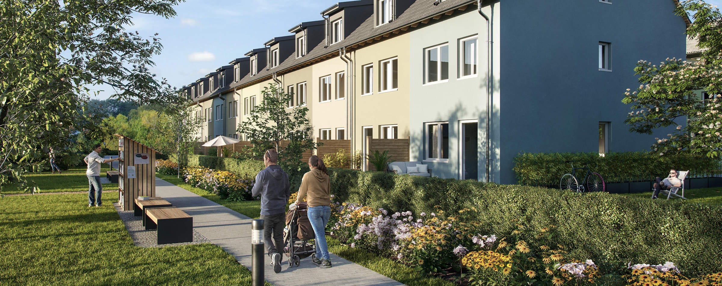 Außenansicht eines Neubauprojektes von Bonava in Wünsdorf