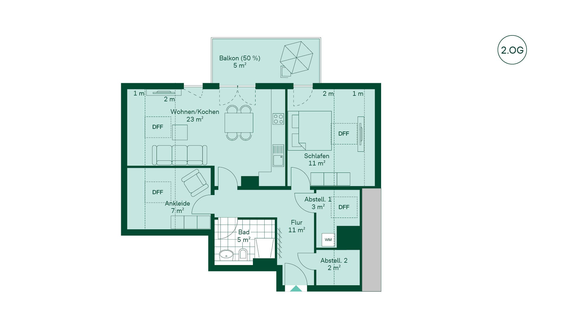 Grundriss der Ferienwohnung Ferienwohnung Grundriss