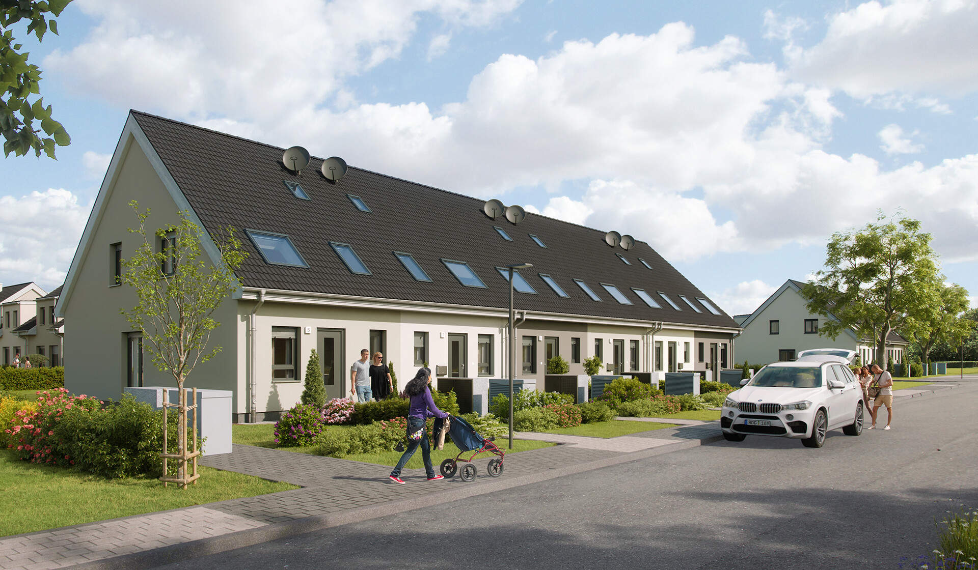 Außenansicht eines Neubauprojektes von Bonava in Ribnitz-Damgarten
