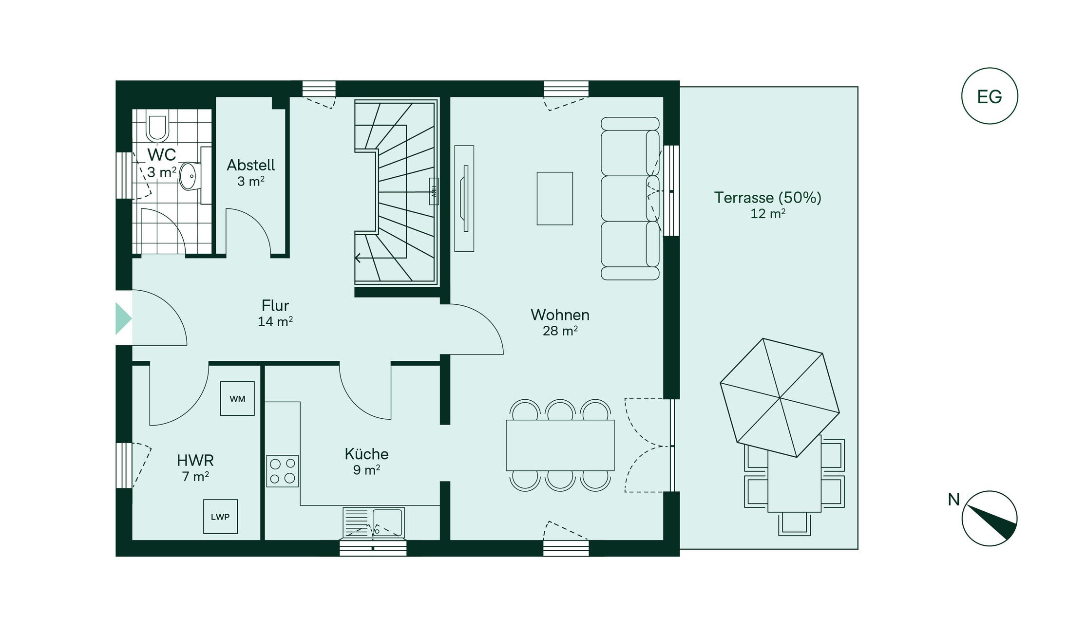 Einfamilienhaus Grundriss EG Einfamilienhaus Grundriss EG