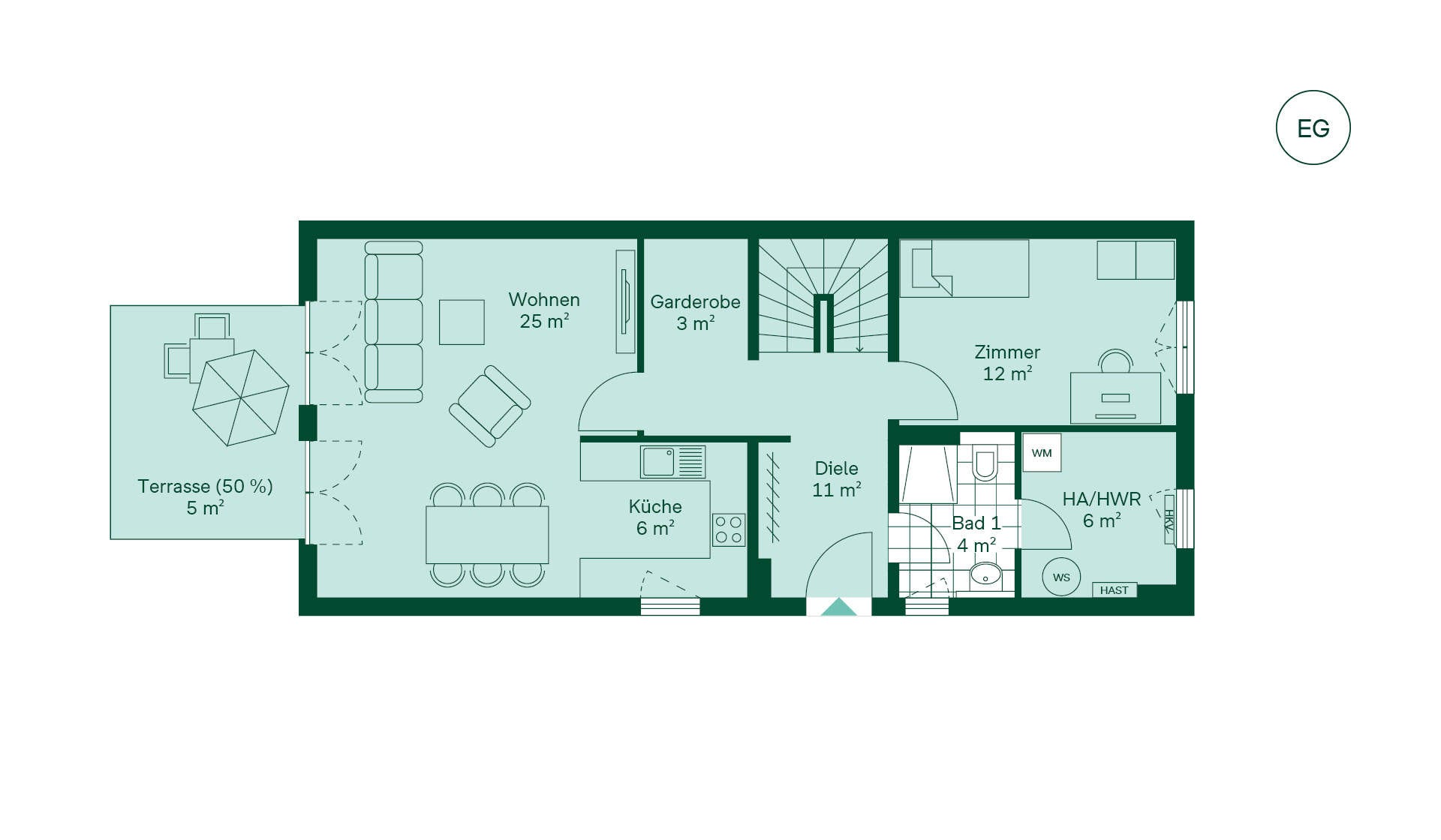 Doppelhaus Grundriss