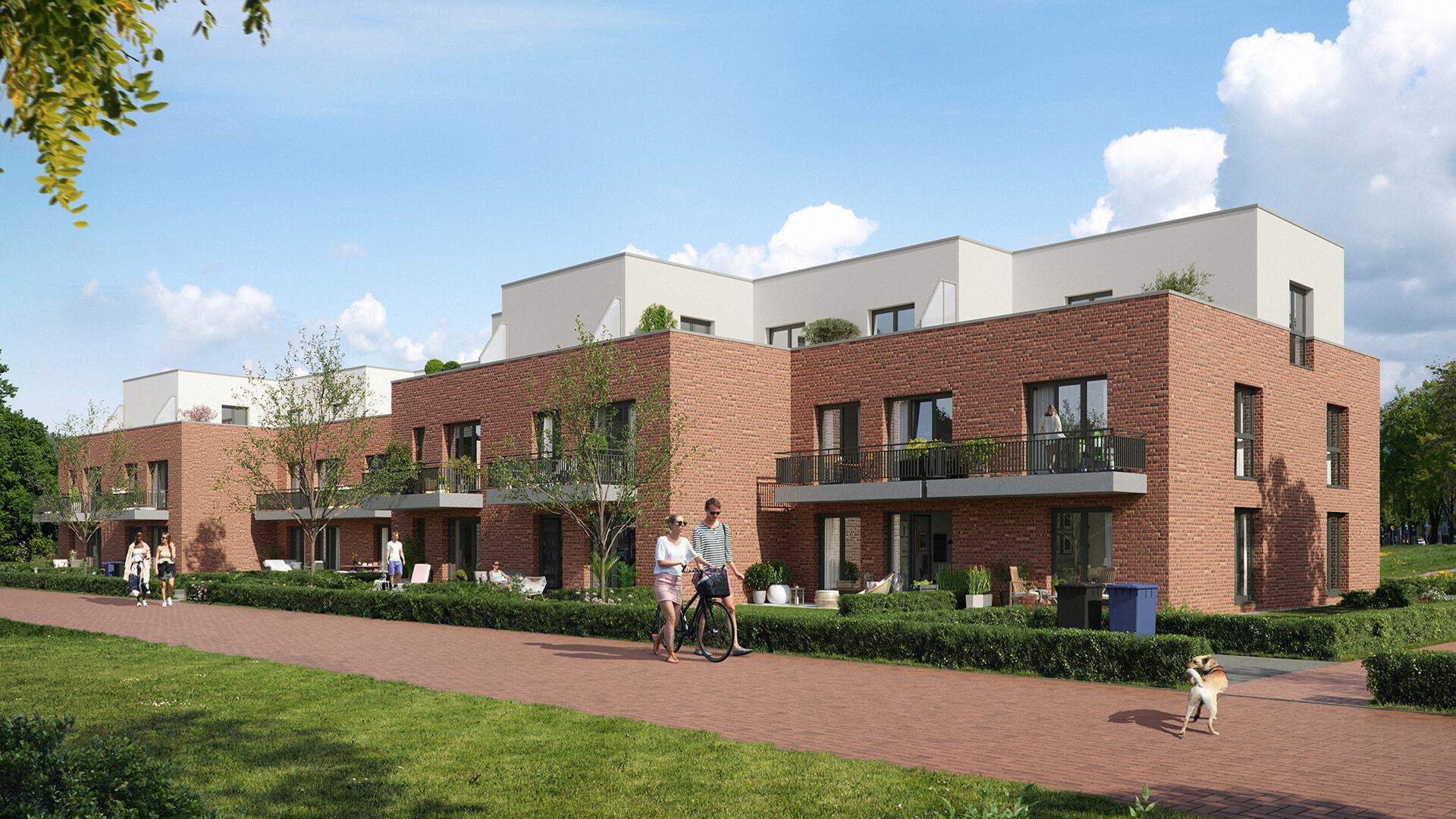 Außenansicht eines Neubauprojektes von Bonava in Hasloh