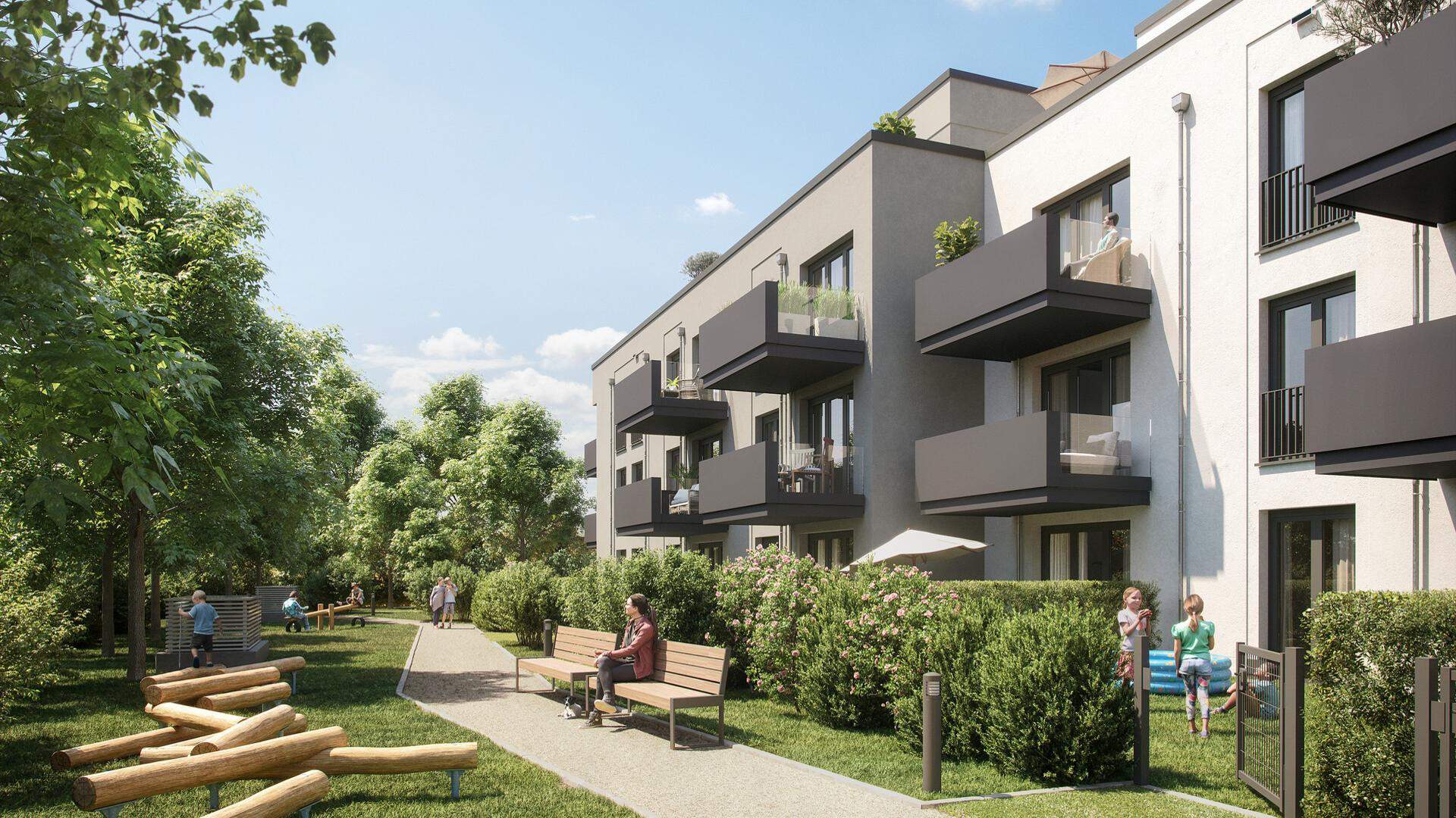 Außenansicht eines Neubauprojektes von Bonava in Hilden
