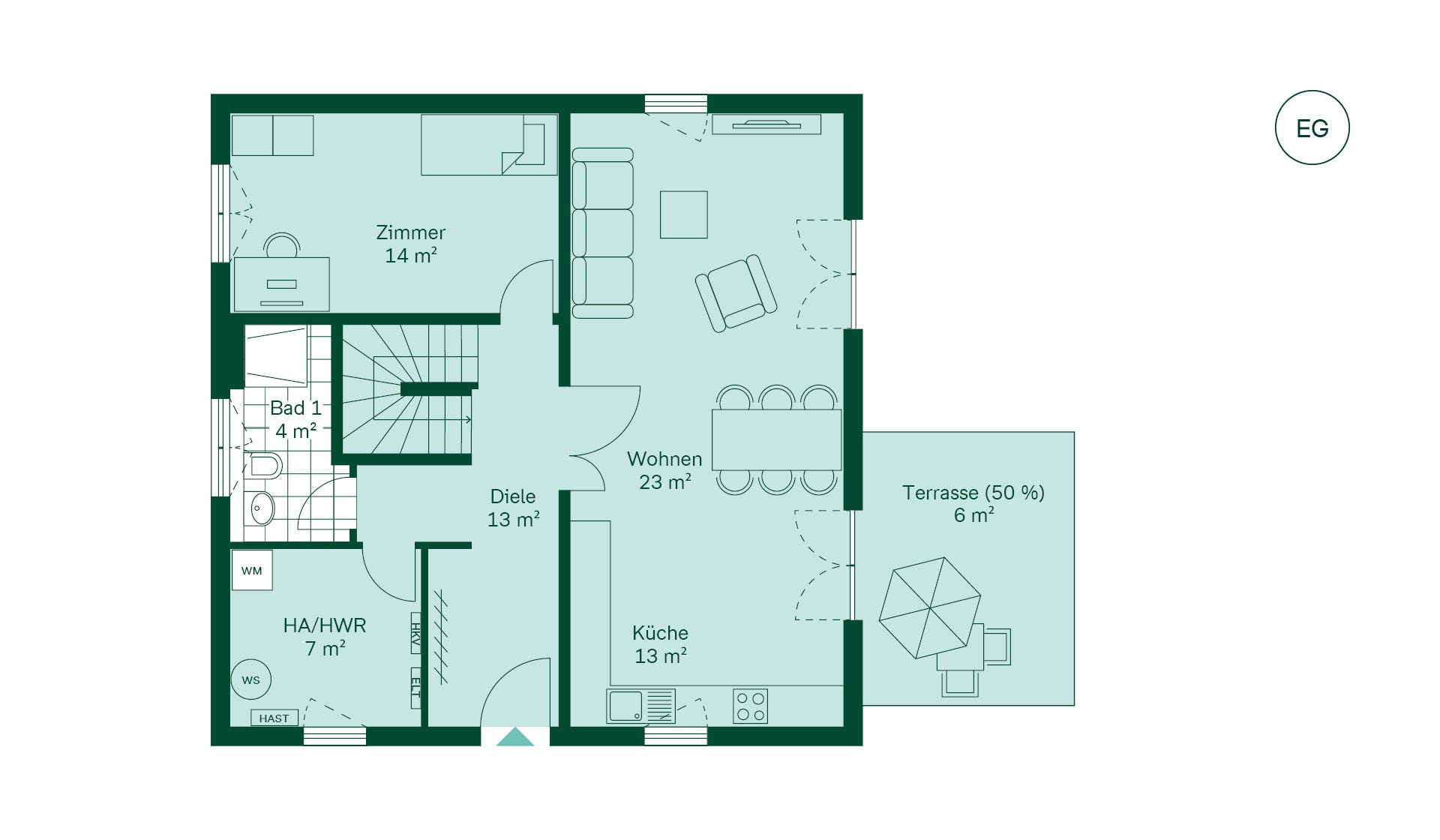 Einfamilienhaus Grundriss