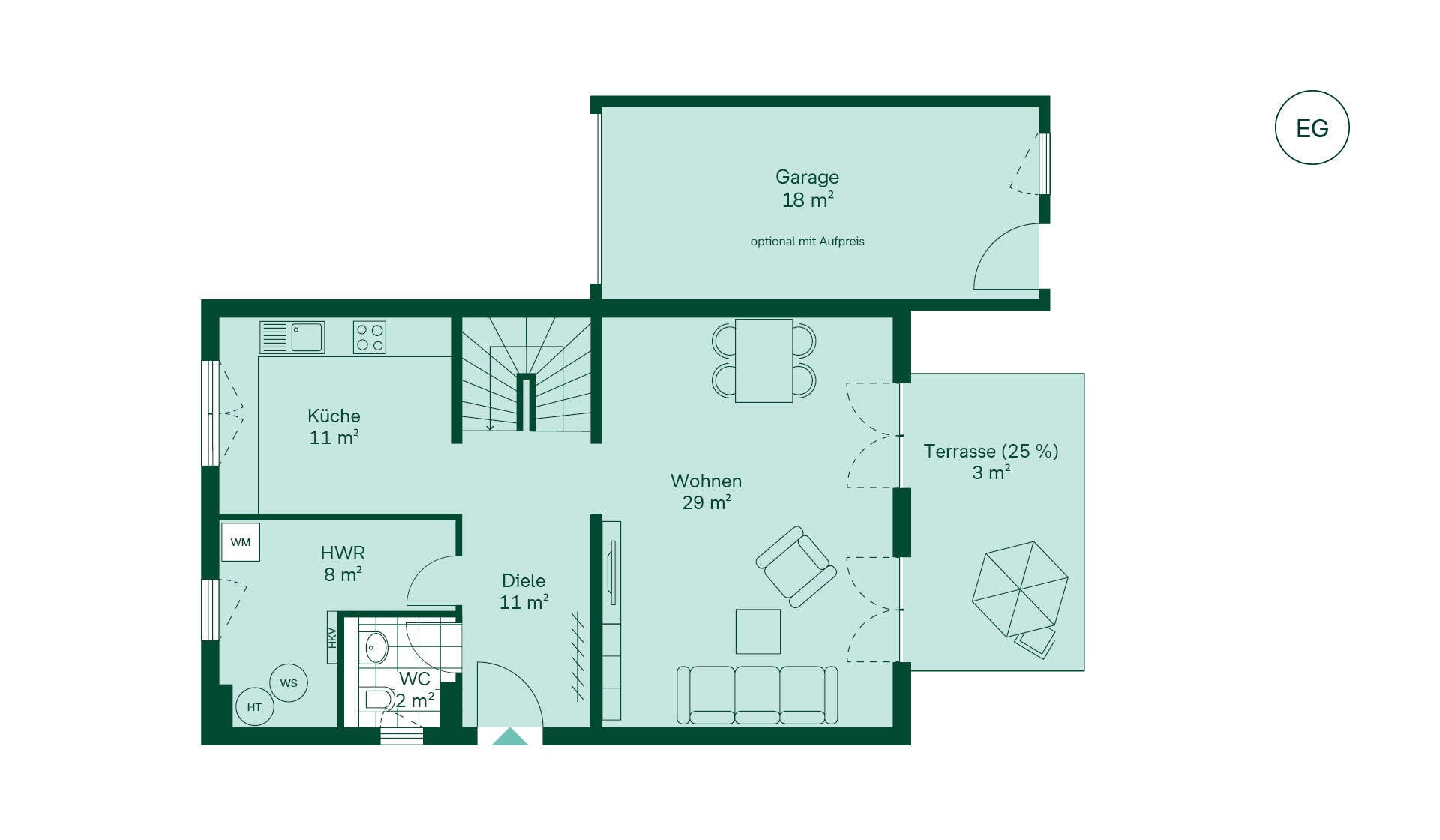 Einfamilienhaus Grundriss EG Einfamilienhaus Grundriss EG