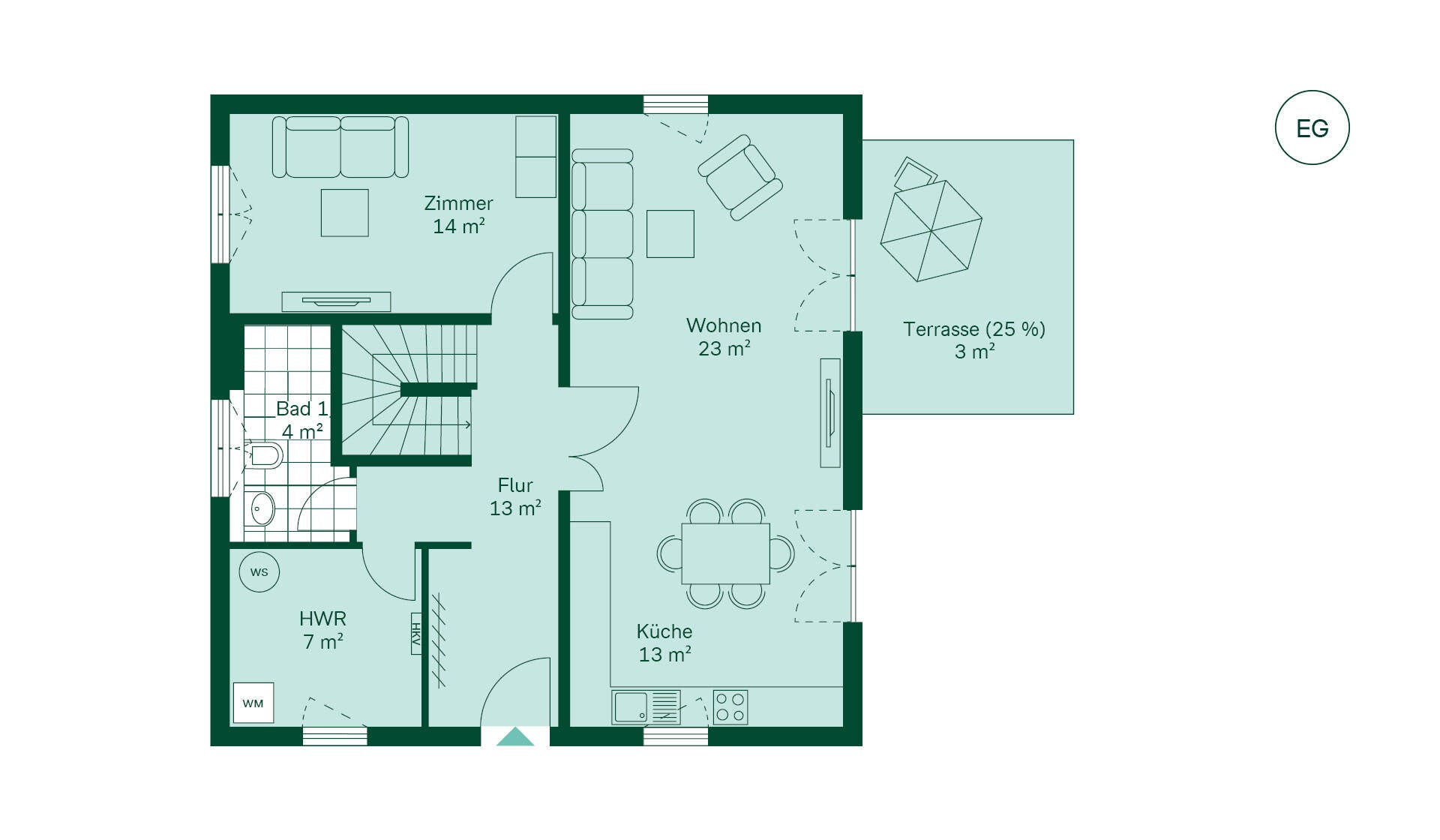 Einfamilienhaus Grundriss EG Einfamilienhaus Grundriss EG