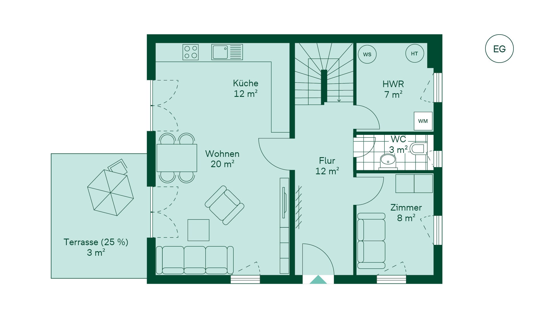 Einfamilienhaus Grundriss EG Einfamilienhaus Grundriss EG
