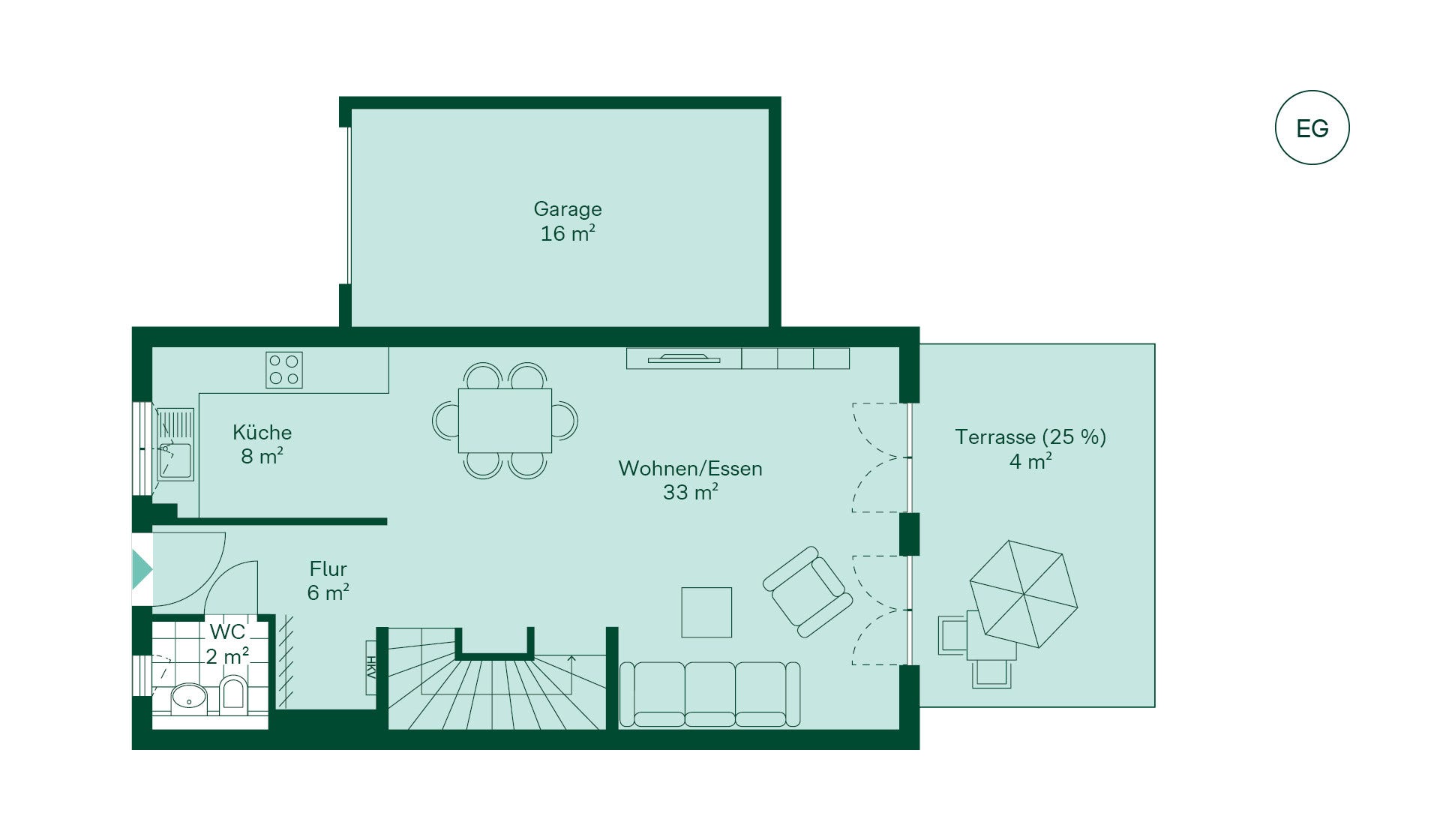 Doppelhaus Grundriss EG