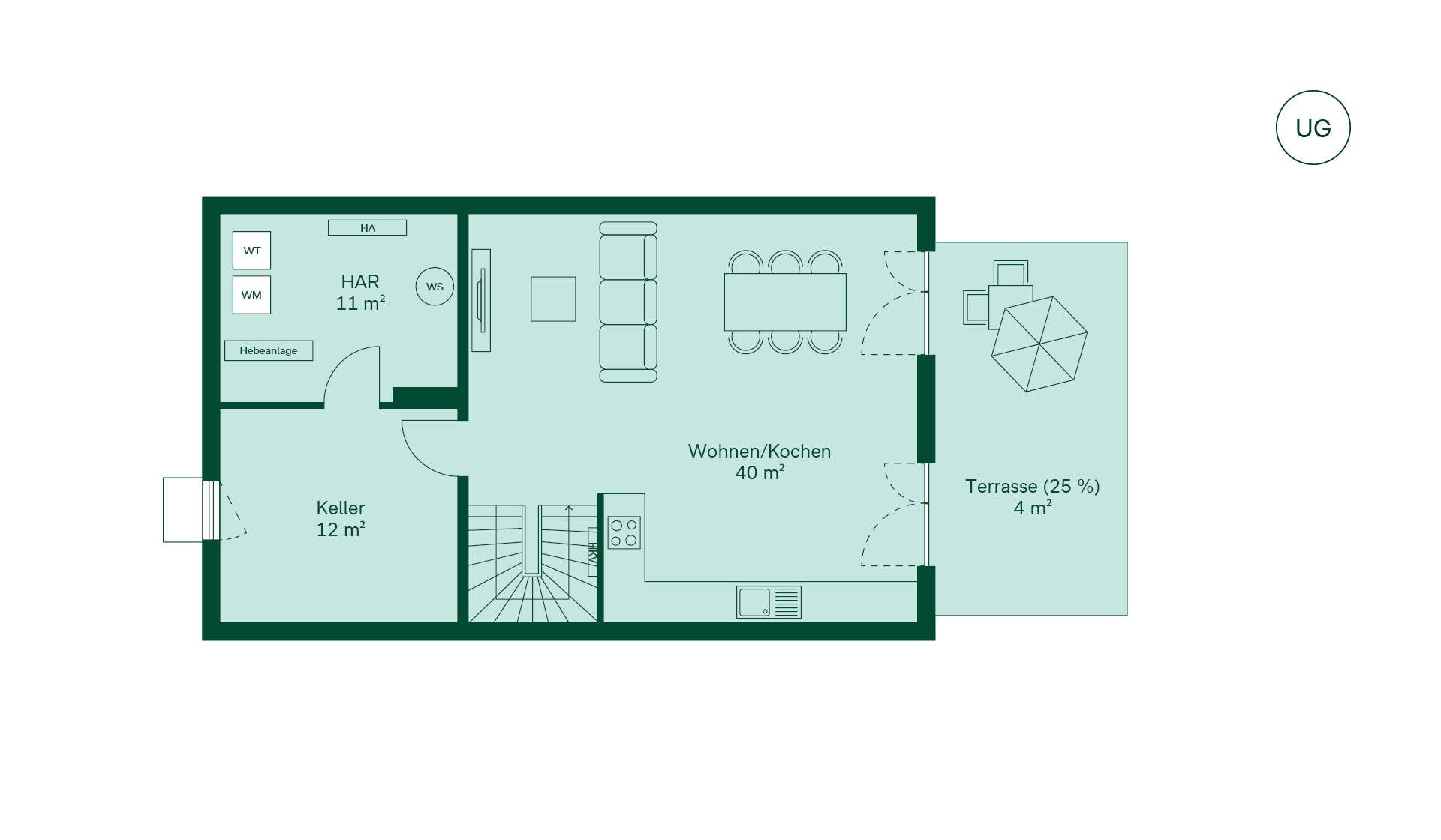 Doppelhaus Grundriss UG