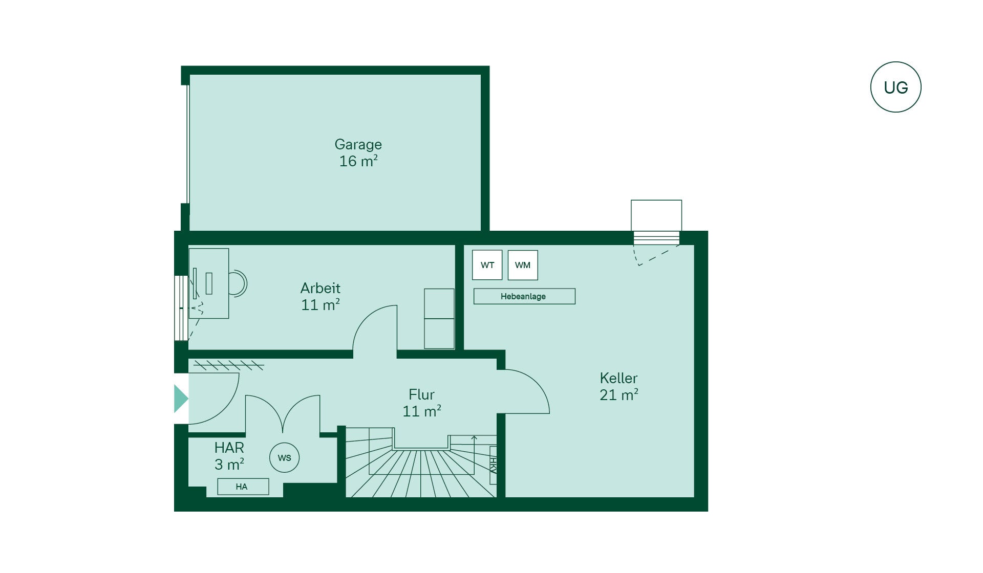 Reihenhaus Grundriss UG Reihenhaus Grundriss UG