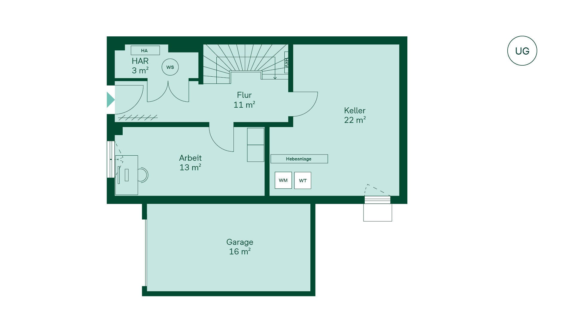 Doppelhaus Grundriss UG