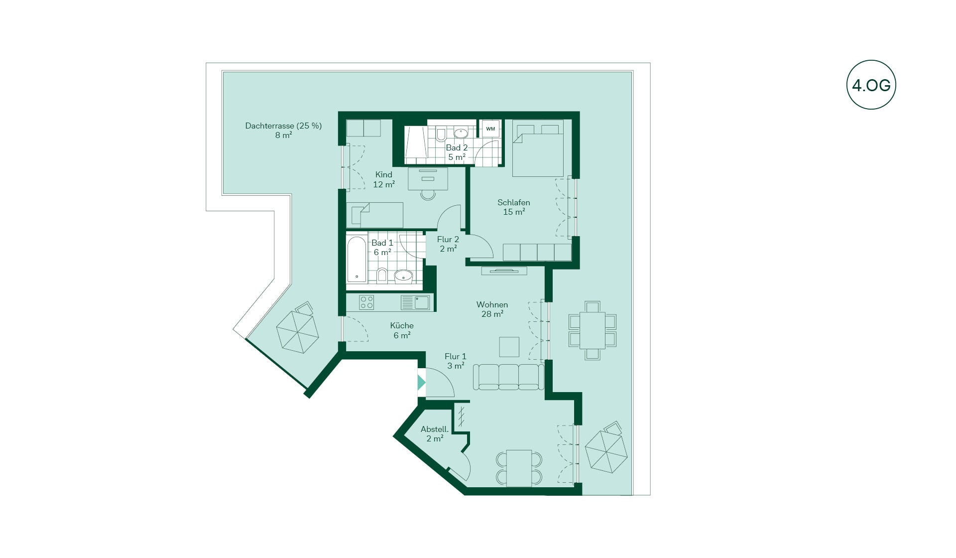 Grundriss der Eigentumswohnung im Projekt Parkstadt Karlshorst Grundriss der Eigentumswohnung im Projekt Parkstadt Karlshorst