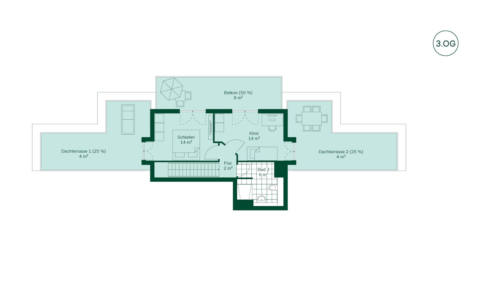 Grundriss der Ferienwohnung