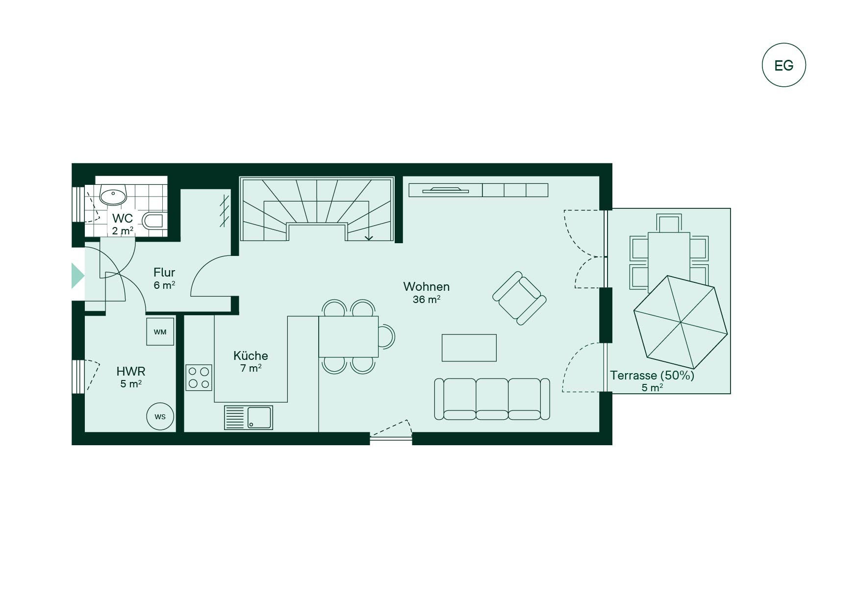 Reihenhaus Grundriss EG Reihenhaus Grundriss EG