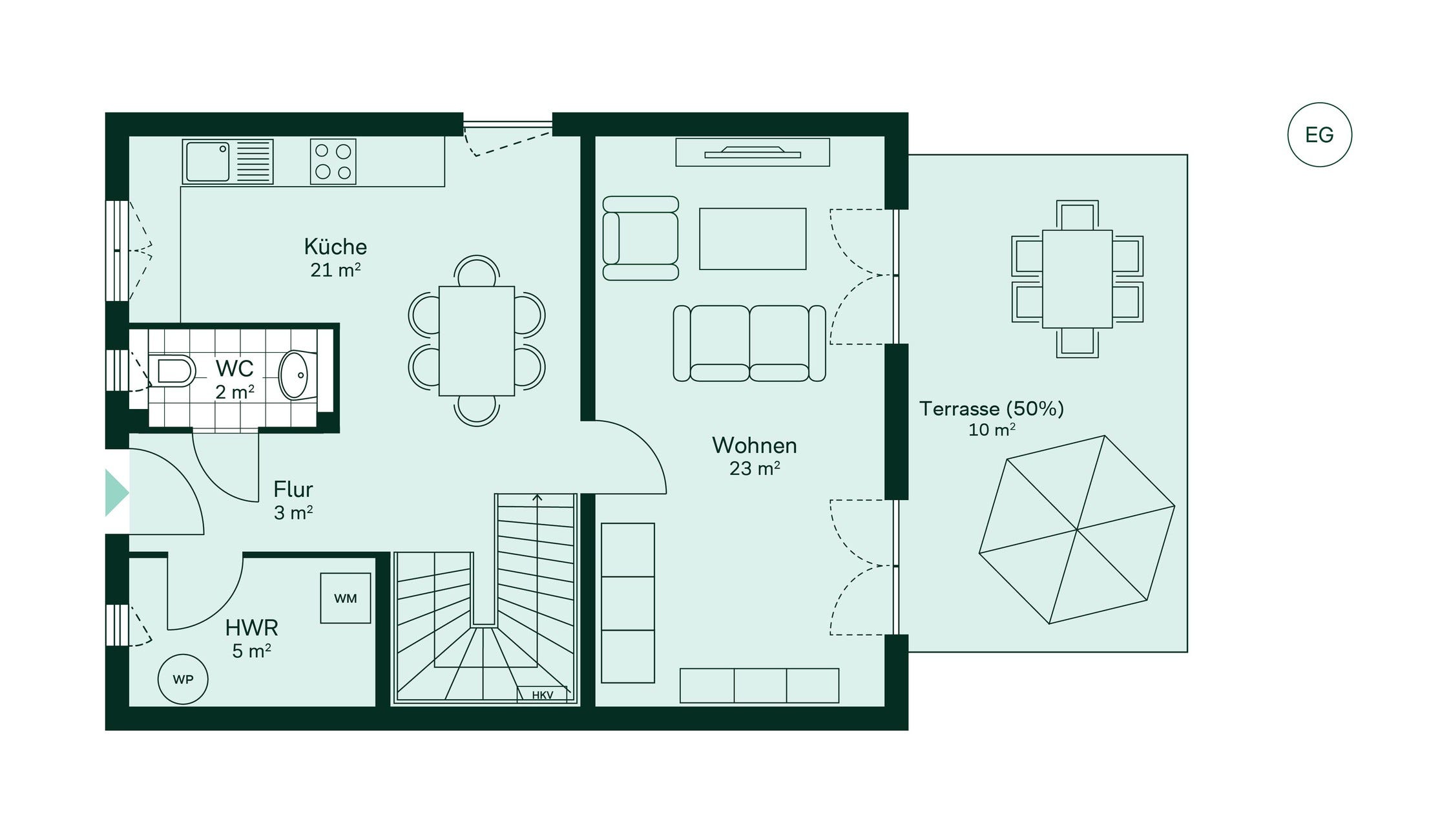 Doppelhaus Grundriss EG