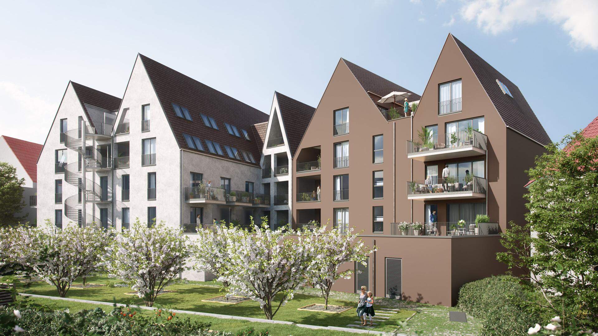 Außenansicht eines Neubauprojektes von Bonava in Stuttgart