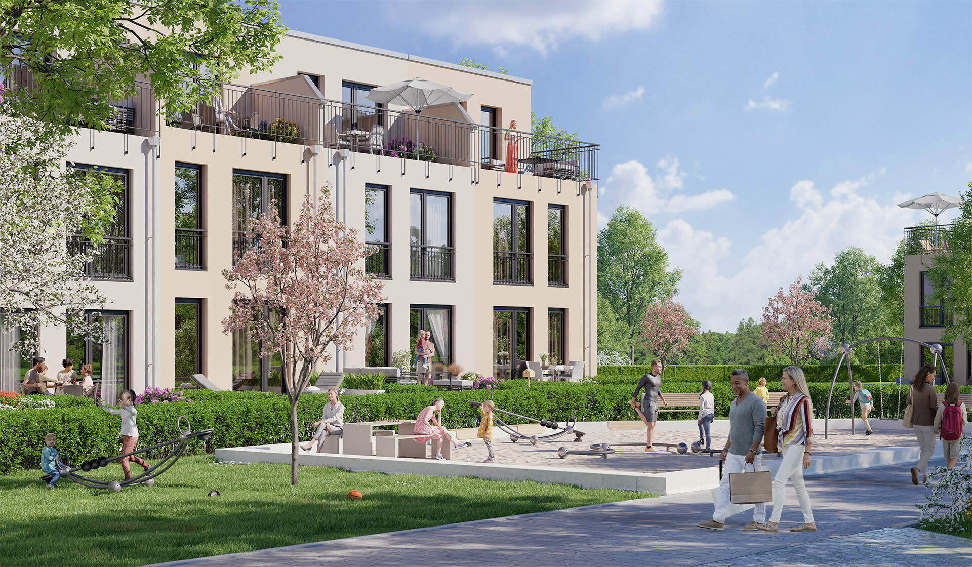 Außenansicht eines Neubauprojektes von Bonava in Frankfurt Oder