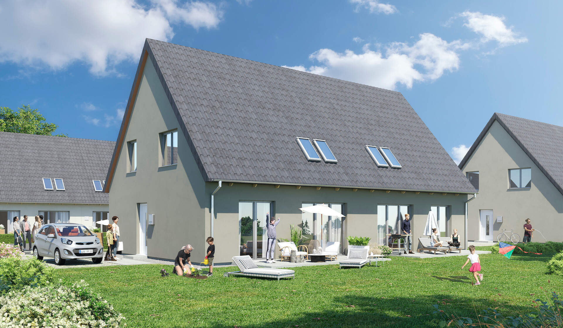 Außenansicht eines Neubauprojektes von Bonava in Müllrose