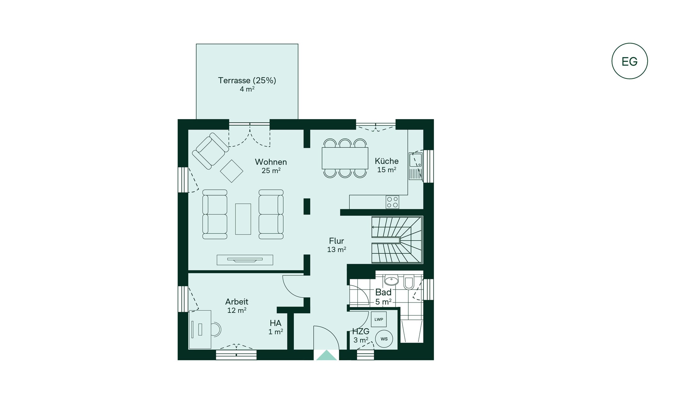 Grundriss vom Einfamilienhaus Grundriss vom Einfamilienhaus