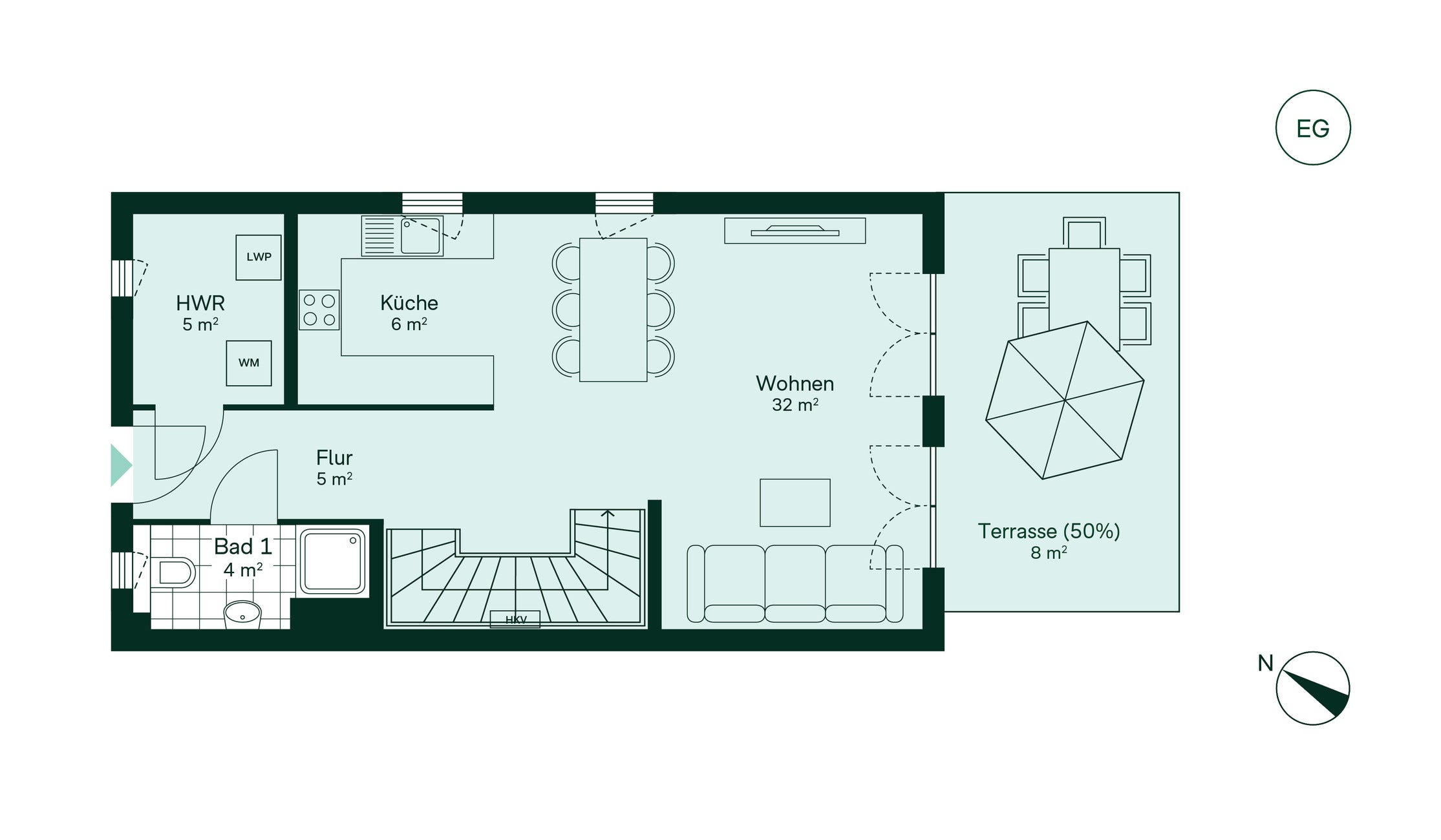 Doppelhaus Grundriss EG