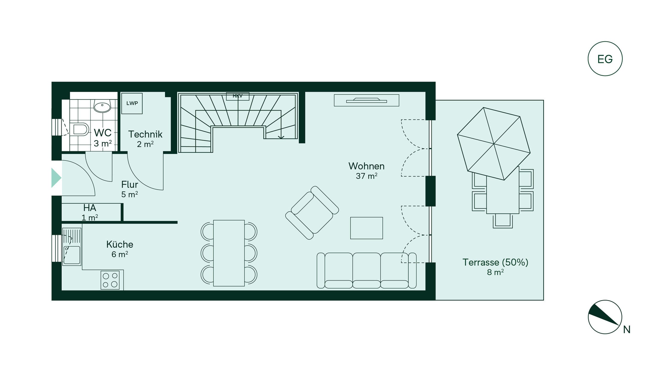 Reihenhaus Grundriss EG Reihenhaus Grundriss EG