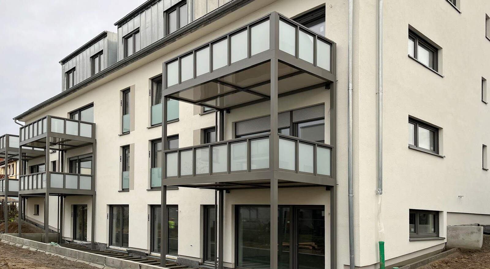 Blick in das Meerbachquartier in Bensheim