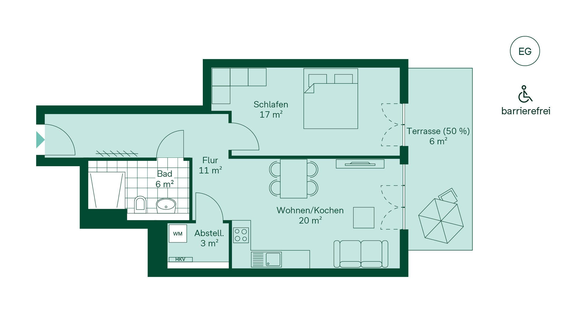 Grundriss der Eigentumswohnung
