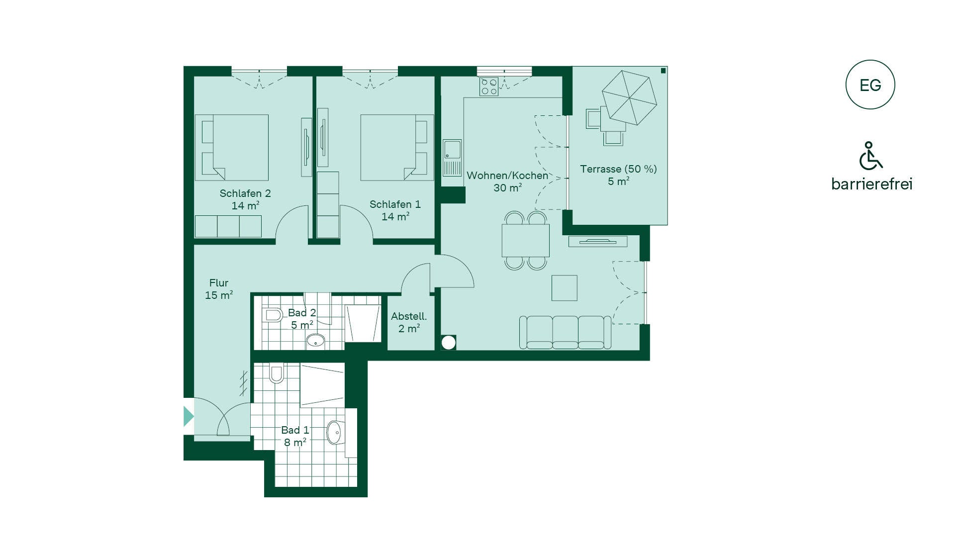 Grundriss der Eigentumswohnung