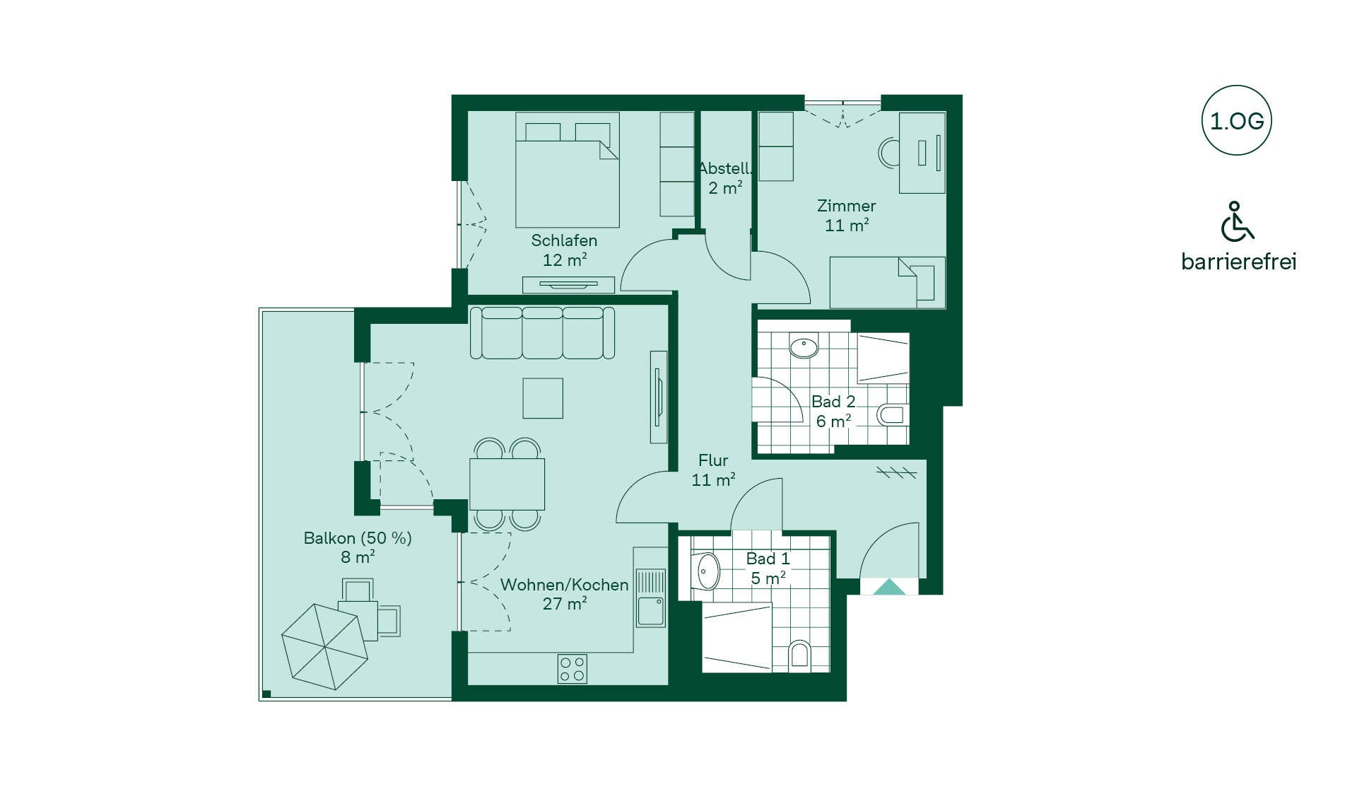 Grundriss der Eigentumswohnung