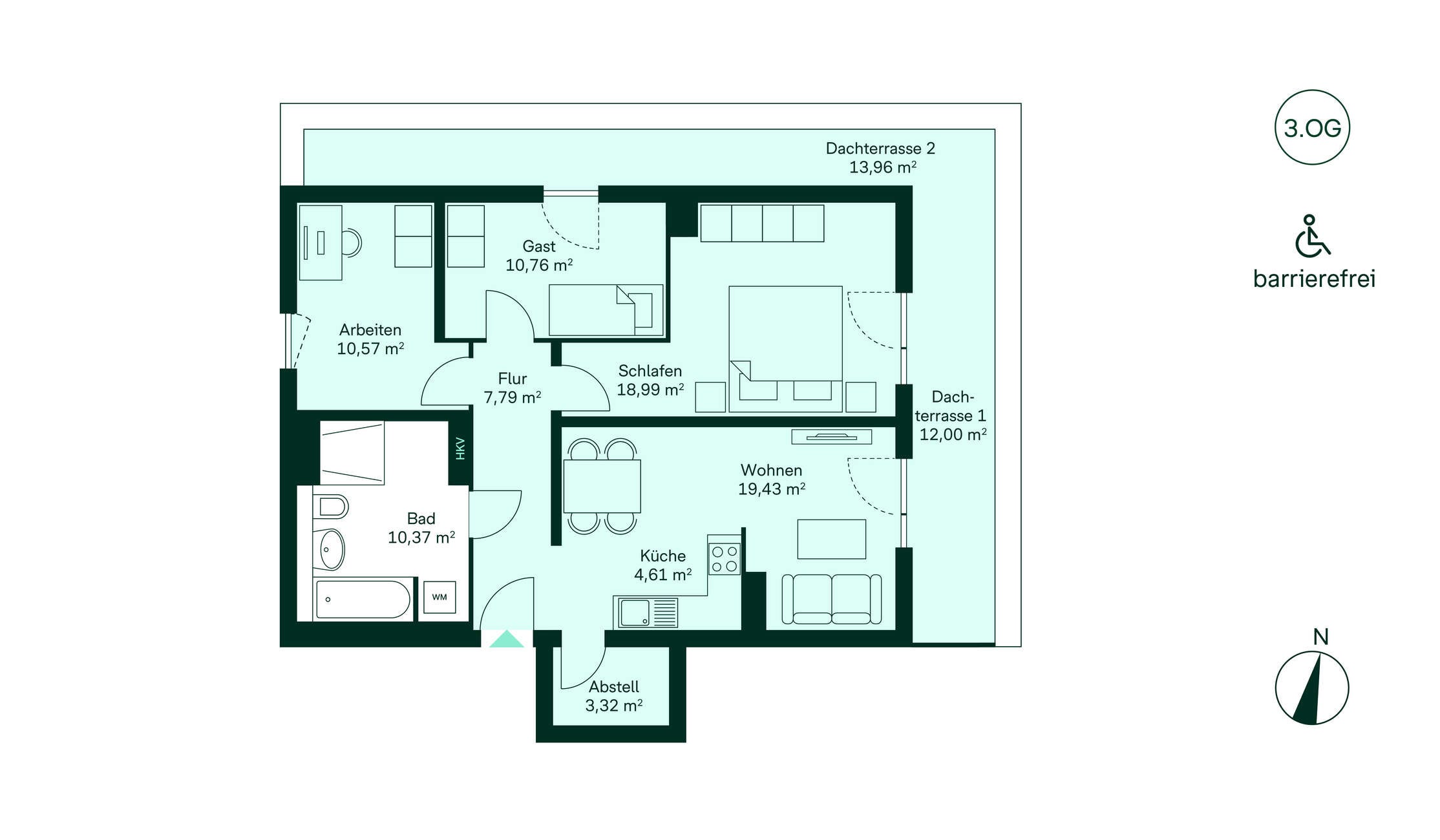 Grundriss der Eigentumswohnung