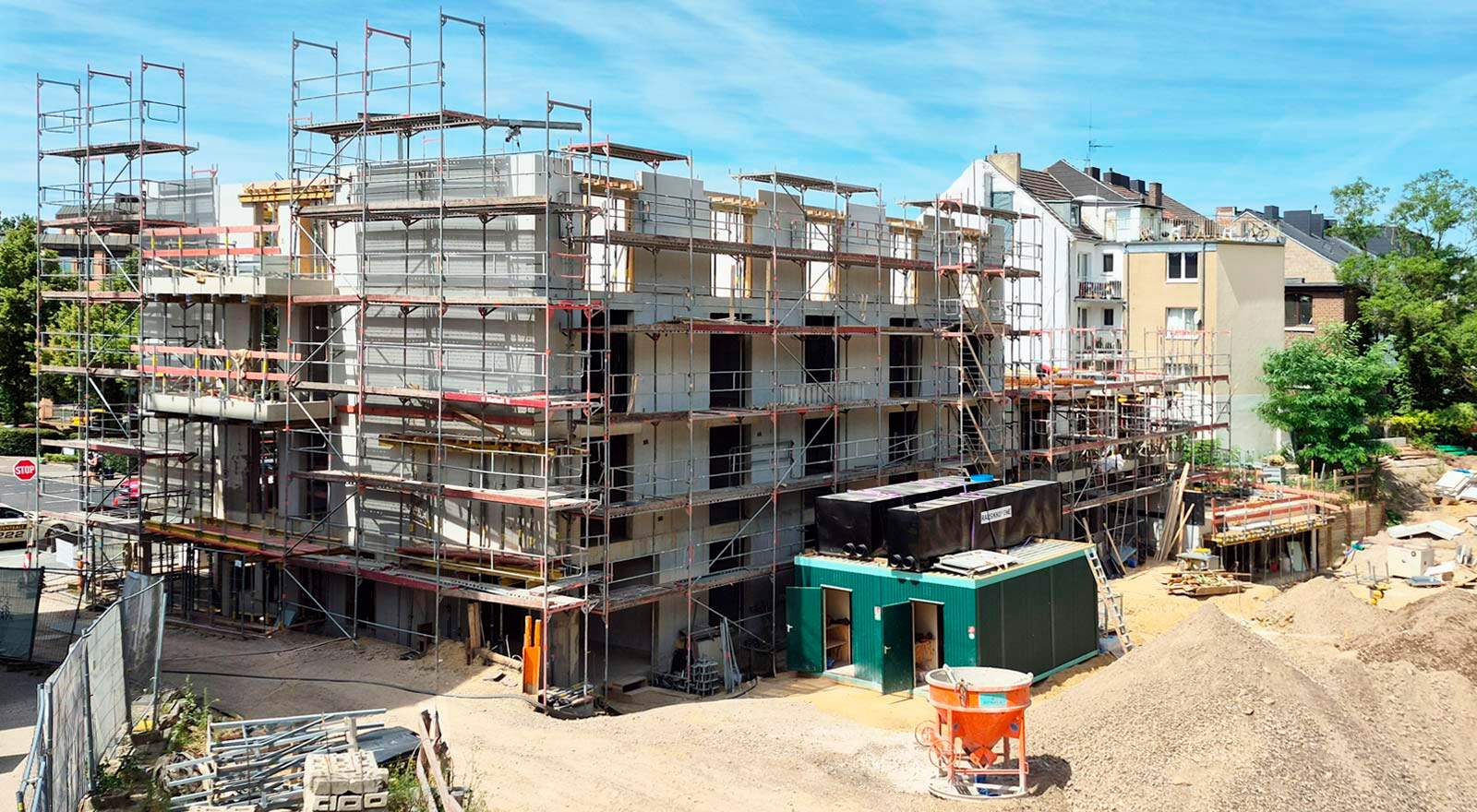 Häuser 5 und 6 wachsen weiter in die Höhe