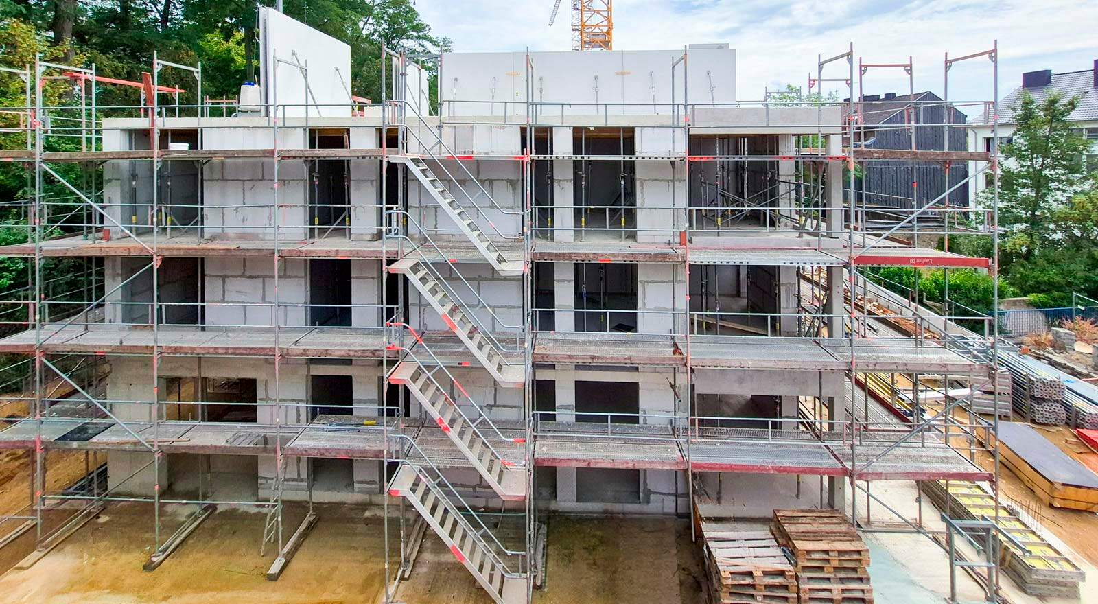 Haus 2 wächst weiter in die Höhe